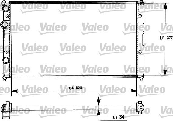 Valeo 731267 - Radiador, refrigeración del motor www.parts5.com