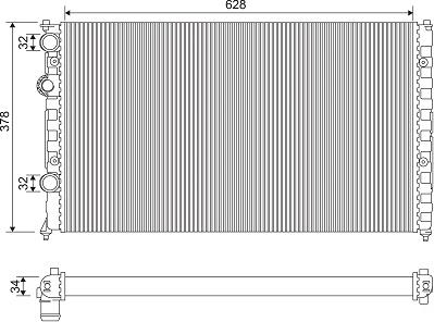 Valeo 731267 - Radiator, racire motor www.parts5.com