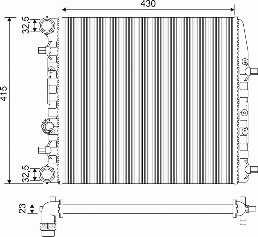 Valeo 733062 - Motor su radyatörü www.parts5.com