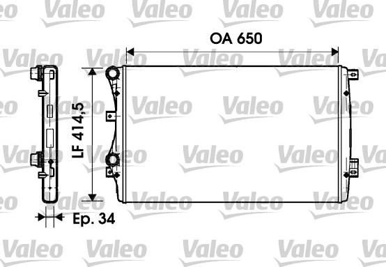 Valeo 732872 - Radiateur, refroidissement du moteur www.parts5.com