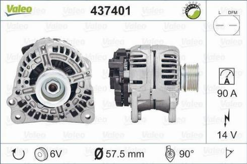 Valeo SG9B095 - Alternator parts5.com