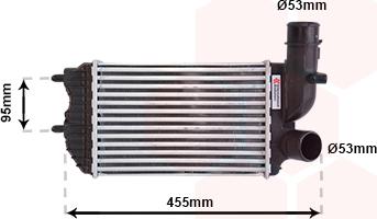 Van Wezel 40004183 - Intercooler, compresor www.parts5.com