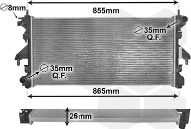 Van Wezel 40002309 - Chladič, chlazení motoru www.parts5.com