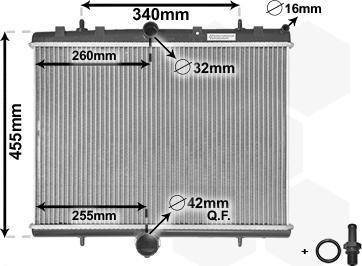 Van Wezel 40002314 - Hladnjak, hlađenje motora www.parts5.com