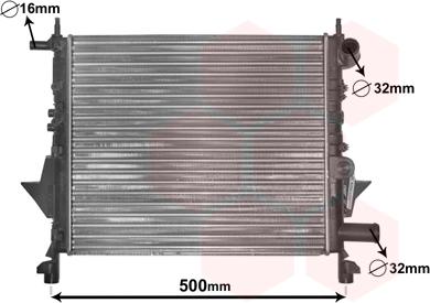 Van Wezel 43002217 - Radiator, engine cooling www.parts5.com