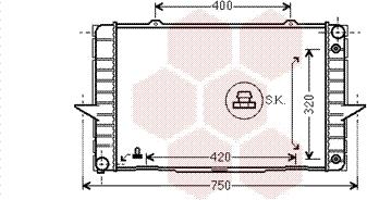 Van Wezel 59002092 - Jäähdytin,moottorin jäähdytys www.parts5.com