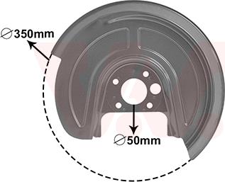 Van Wezel 5892373 - Splash Panel, guard, brake disc www.parts5.com