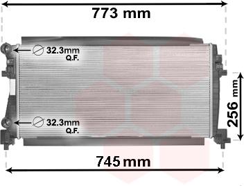 Van Wezel 58002340 - Chladič, chlazení motoru www.parts5.com