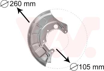 Van Wezel 5812372 - Protectie stropire,disc frana www.parts5.com