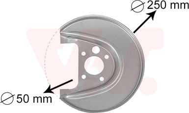 Van Wezel 5888374 - Splash Panel, guard, brake disc parts5.com