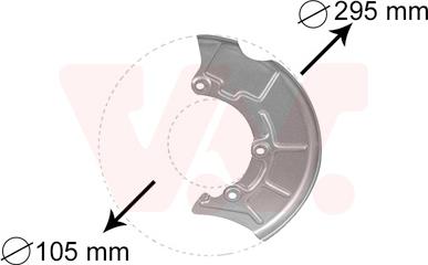 Van Wezel 5888371 - Chapa protectora contra salpicaduras, disco de freno www.parts5.com