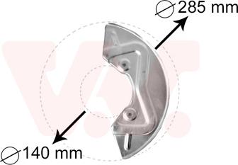 Van Wezel 5826371 - Protectie stropire,disc frana parts5.com