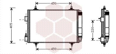 Van Wezel 09005192 - Condensateur, climatisation www.parts5.com