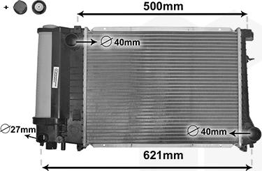 Van Wezel 06002135 - Радиатор, охлаждане на двигателя www.parts5.com