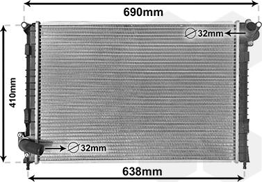 Van Wezel 06002314 - Radiator, engine cooling www.parts5.com