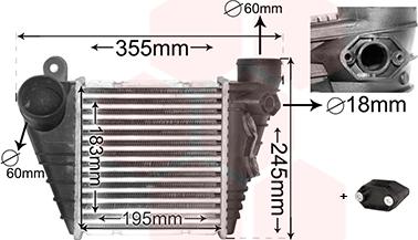 Van Wezel 03004185 - Intercooler, compresor www.parts5.com