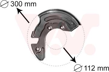 Van Wezel 0323371 - Protectie stropire,disc frana www.parts5.com