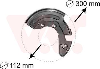 Van Wezel 0323372 - Déflecteur, disque de frein www.parts5.com