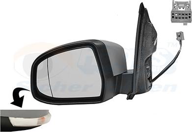 Van Wezel 1866807 - Retrovisor exterior www.parts5.com