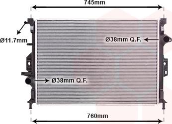 Van Wezel 18002424 - Radiator, engine cooling parts5.com