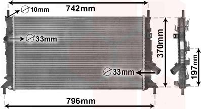 Van Wezel 18002370 - Radiaator,mootorijahutus www.parts5.com