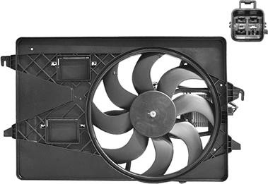 Van Wezel 1828747 - Fan, radiator www.parts5.com