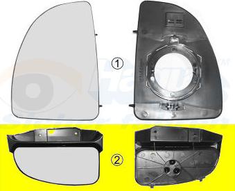 Van Wezel 1747834 - Ayna camı, Dış ayna www.parts5.com