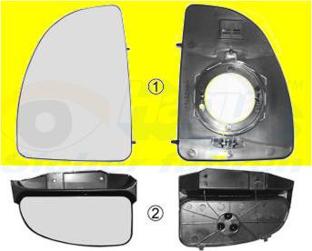 Van Wezel 1747832 - Cristal de espejo, retrovisor exterior www.parts5.com