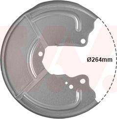 Van Wezel 1754374 - Protectie stropire,disc frana www.parts5.com