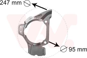 Van Wezel 1754372 - Protectie stropire,disc frana www.parts5.com