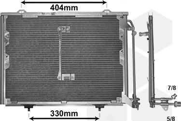 Van Wezel 30005207 - Συμπυκνωτής, σύστ. κλιματισμού www.parts5.com