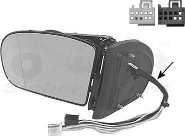 Van Wezel 3032857 - Outside Mirror parts5.com