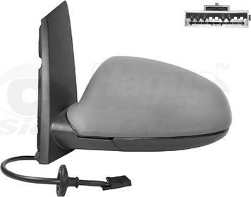 Van Wezel 3749807 - Outside Mirror parts5.com