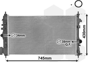 Van Wezel 37002474 - Ψυγείο, ψύξη κινητήρα www.parts5.com