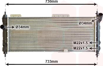 Van Wezel 37002203 - Chladič motora www.parts5.com