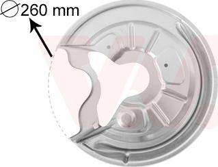 Van Wezel 7622373 - Protectie stropire,disc frana www.parts5.com