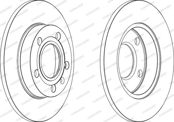 KRAFT AUTOMOTIVE 6050190 - Tarcza hamulcowa www.parts5.com