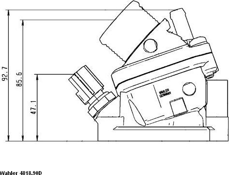 WAHLER 4818.90D - Termostat, środek chłodzący www.parts5.com