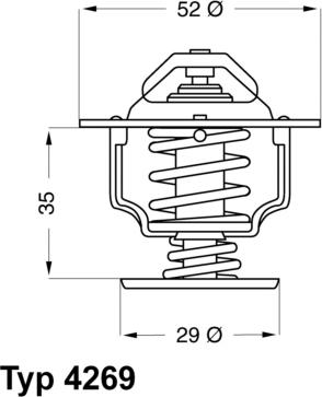 WAHLER 426978D - Θερμοστάτης, ψυκτικό υγρό www.parts5.com