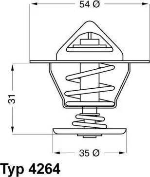 WAHLER 4256.87 - Termostat, rashladna tečnost www.parts5.com