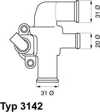 WAHLER 3142.90D - Termostato, refrigerante www.parts5.com