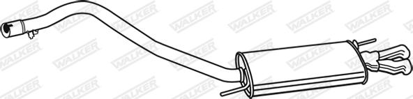 Walker 19692 - End Silencer parts5.com