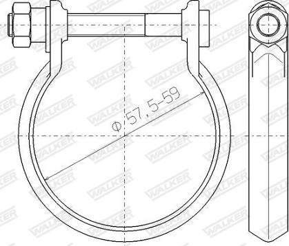 Walker 80562 - Pipe Connector, exhaust system www.parts5.com