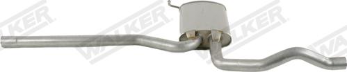 Walker 24504 - Middle Silencer www.parts5.com