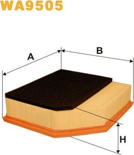 WIX Filters WA9505 - Zracni filter www.parts5.com