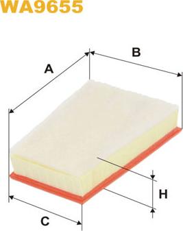 WIX Filters WA9655 - Zracni filter www.parts5.com