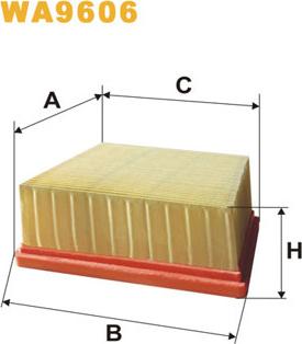 WIX Filters WA9606 - Zracni filter www.parts5.com