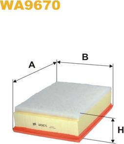 WIX Filters WA9670 - Luftfilter www.parts5.com