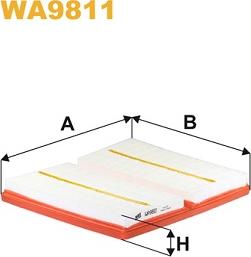 WIX Filters WA9811 - Filtr powietrza www.parts5.com