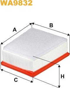 WIX Filters WA9832 - Zracni filter www.parts5.com